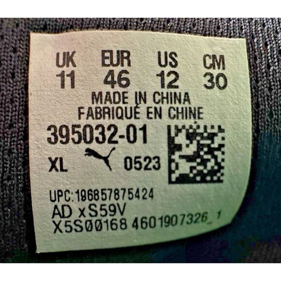 Puma RS-XL Men Size 12 Green RS-XL La France Sneakers Shoes Casual Lace Up New - Picture 8 of 10